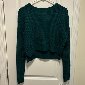 Forever 21 Turquoise/Dark Green Sweater